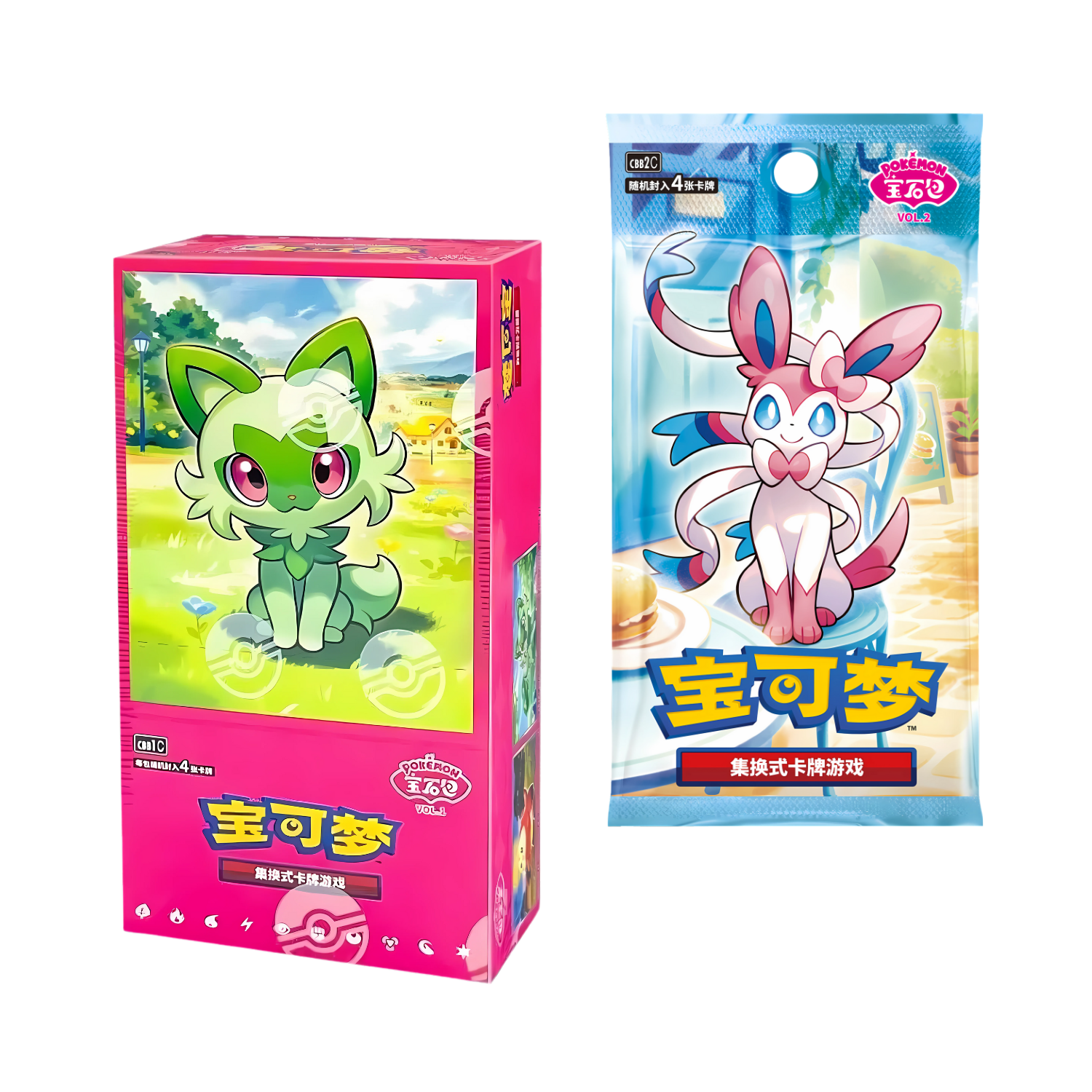 Pokémon Bundle Gem Pack Vol. 1 & Gem Pack Vol. 2 CN