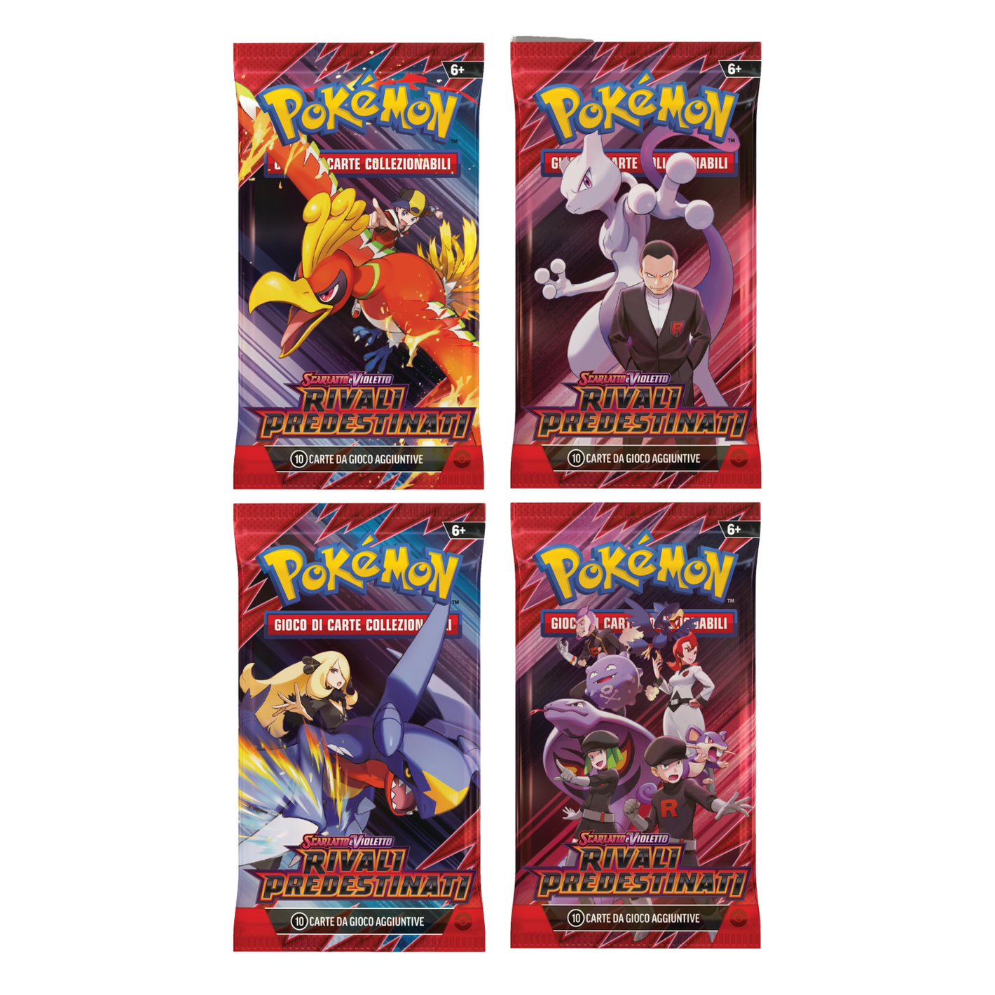 Pokémon - Set Artwork 4 Buste Rivali Predestinati (IT)