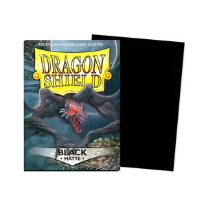 Dragon Shield Standard Sleeves Black - Matte (100 Sleeves)