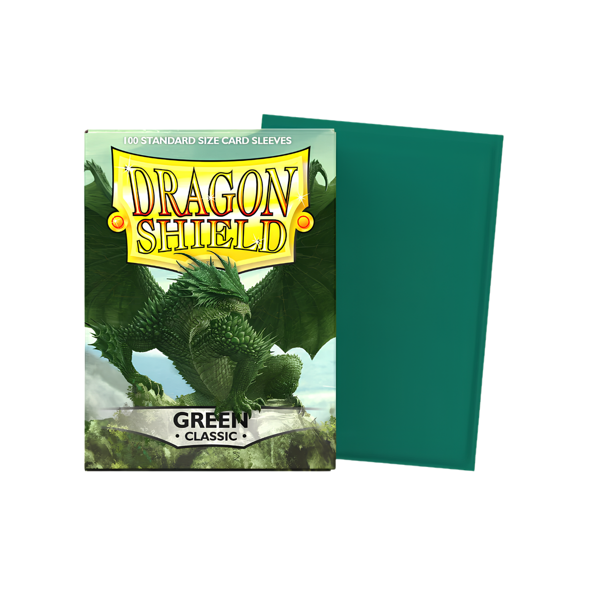 Dragon Shield Green - Classic Sleeves (100)