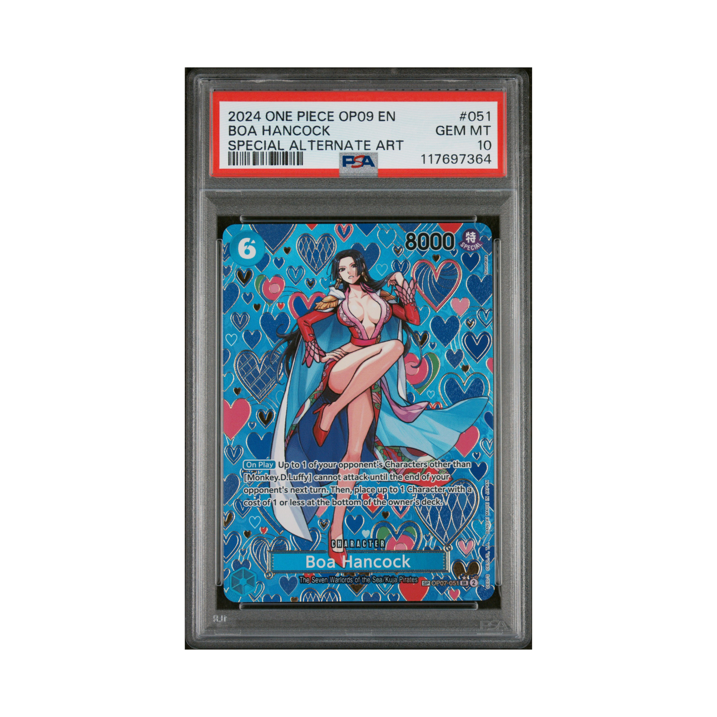 One Piece Card Game - Boa Hancock OP07-051 Special Alternate Art PSA 10 (ENG)