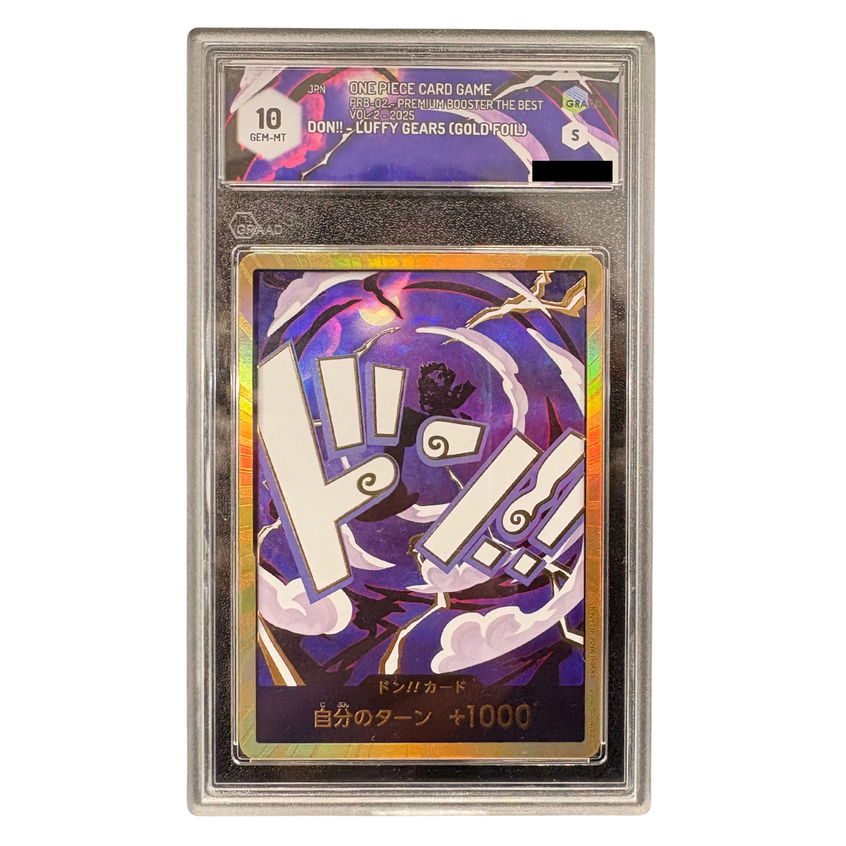 One Piece Card Game - DON!! Luffy Gear5 (Gold Foil) GRAAD 10 (JP)
