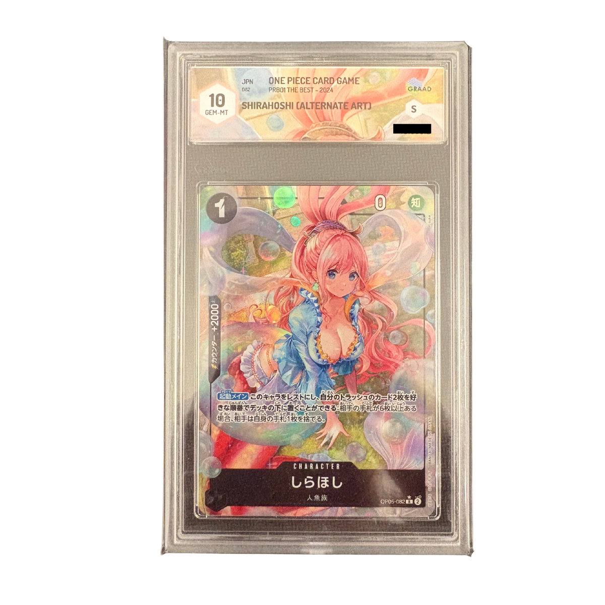One Piece Card Game - SHIRAHOSHI OP05-082 ALTERNATE ART GRAAD 10 (JP)