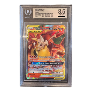 Pokémon - Charizard & Braixen GX 22/236 Ultra Rare BGS 8.5 (IT)