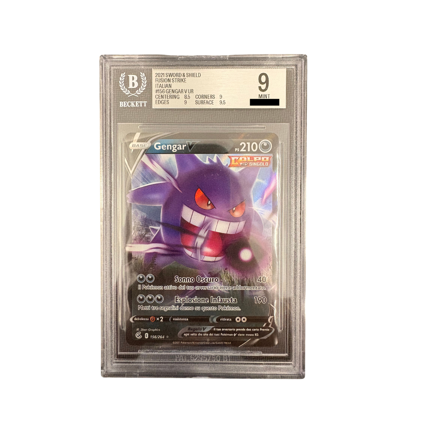 Pokémon - GENGAR V 156/264 SWORD & SHIELD BECKETT 9 (IT)