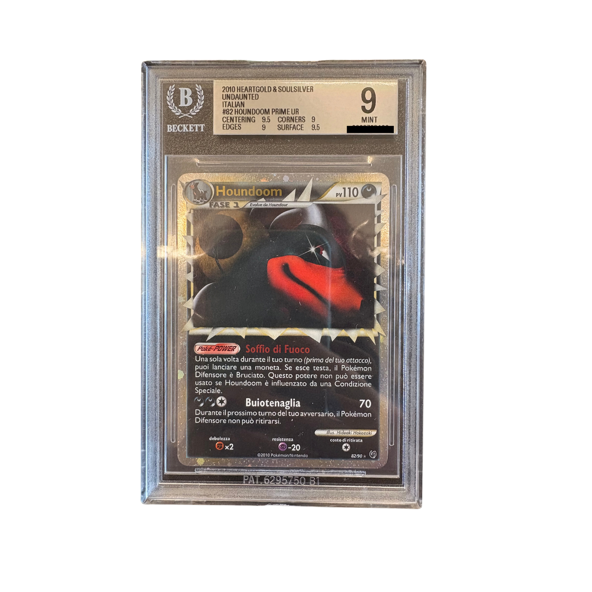 Pokémon - Houndoom 82/90 Prime Ultra Rare Heartgold & Soulsilver BGS 9 (IT)