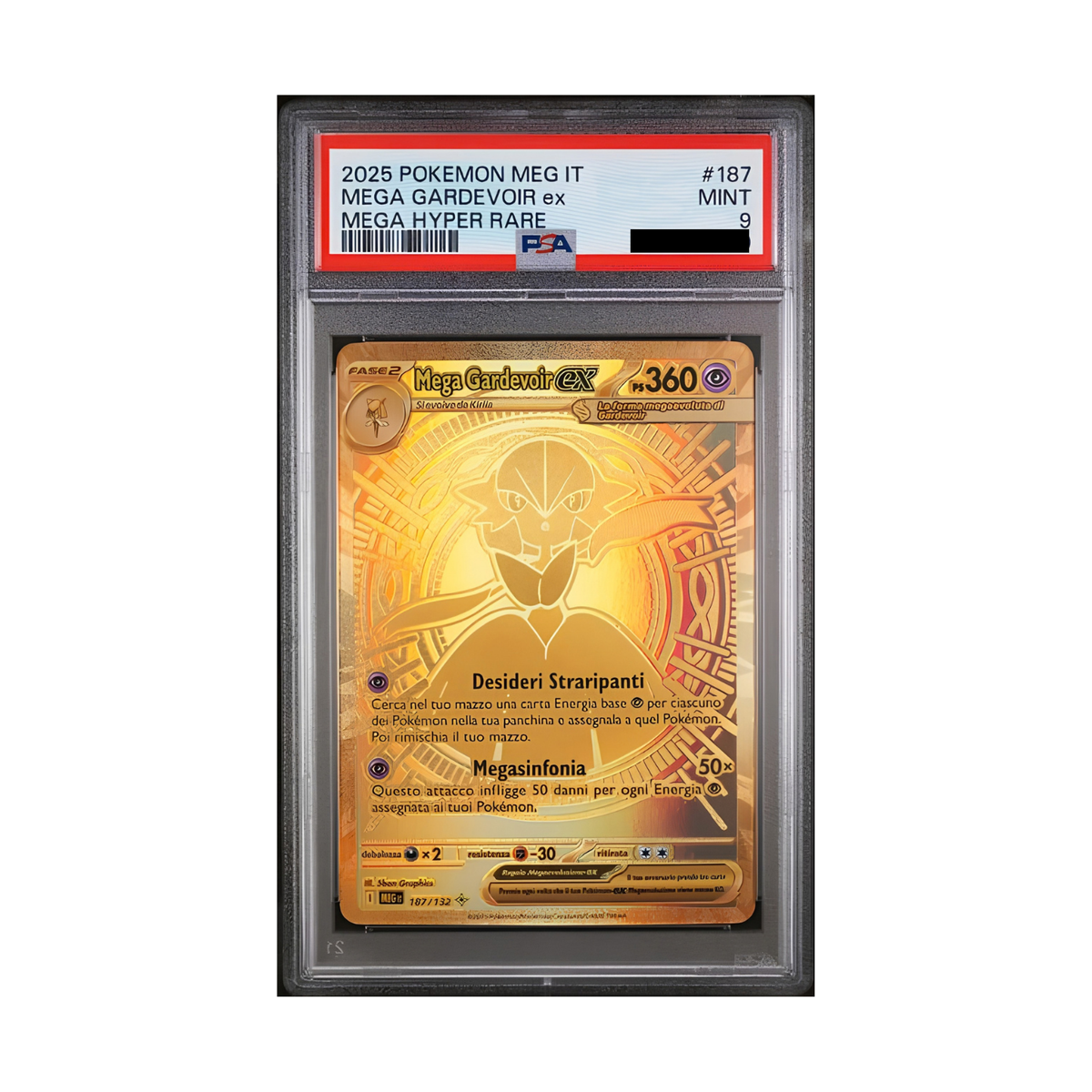 Pokémon - Mega Gardevoir Ex 187/132 Mega Hyper Rare PSA 9 (IT)