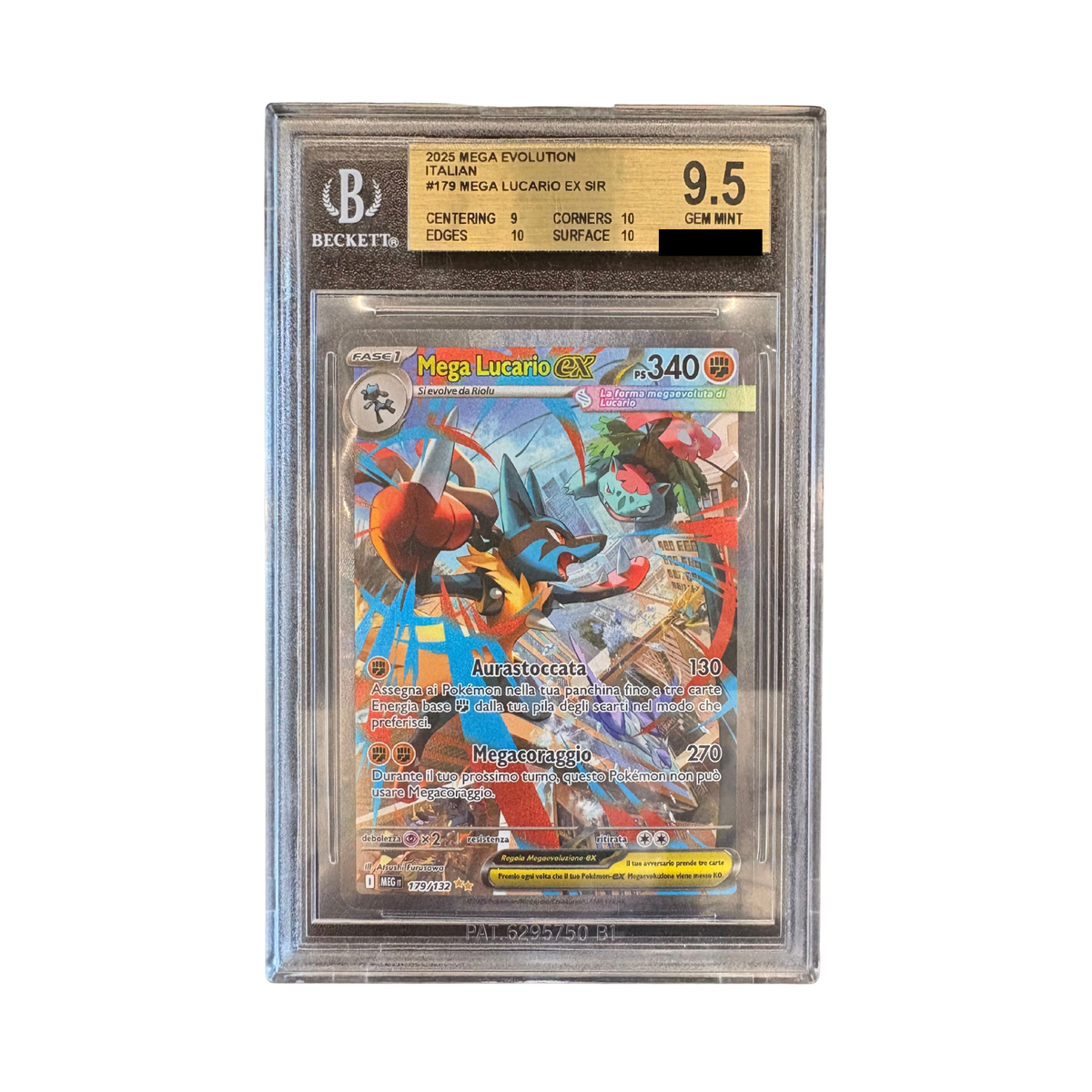 Pokémon - Mega Lucario Ex 179/132 Special Illustration Rare BGS 9.5 (IT)