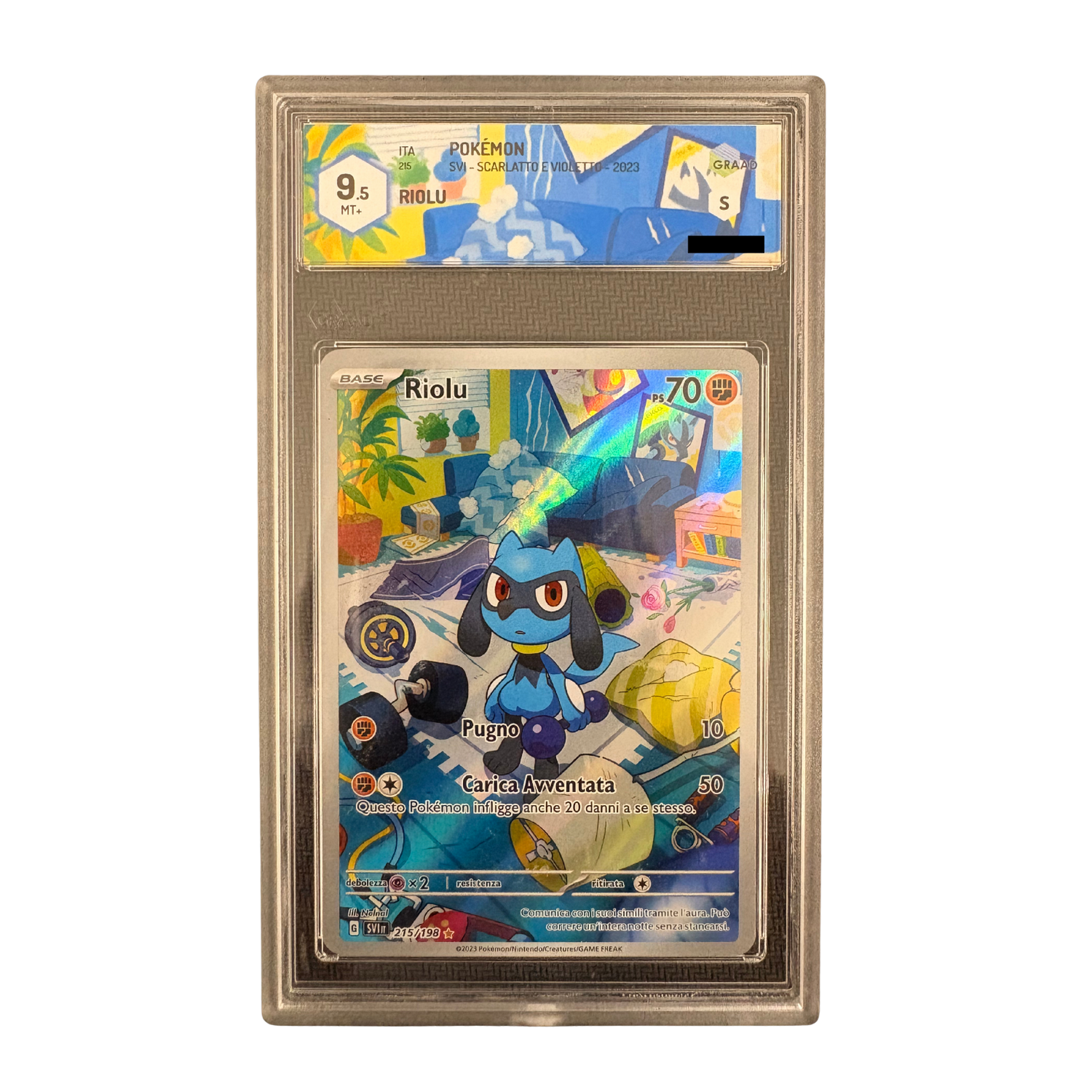 Pokémon - Riolu 215/198 SVI SCARLATTO E VIOLETTO GRAAD 9.5 (IT)