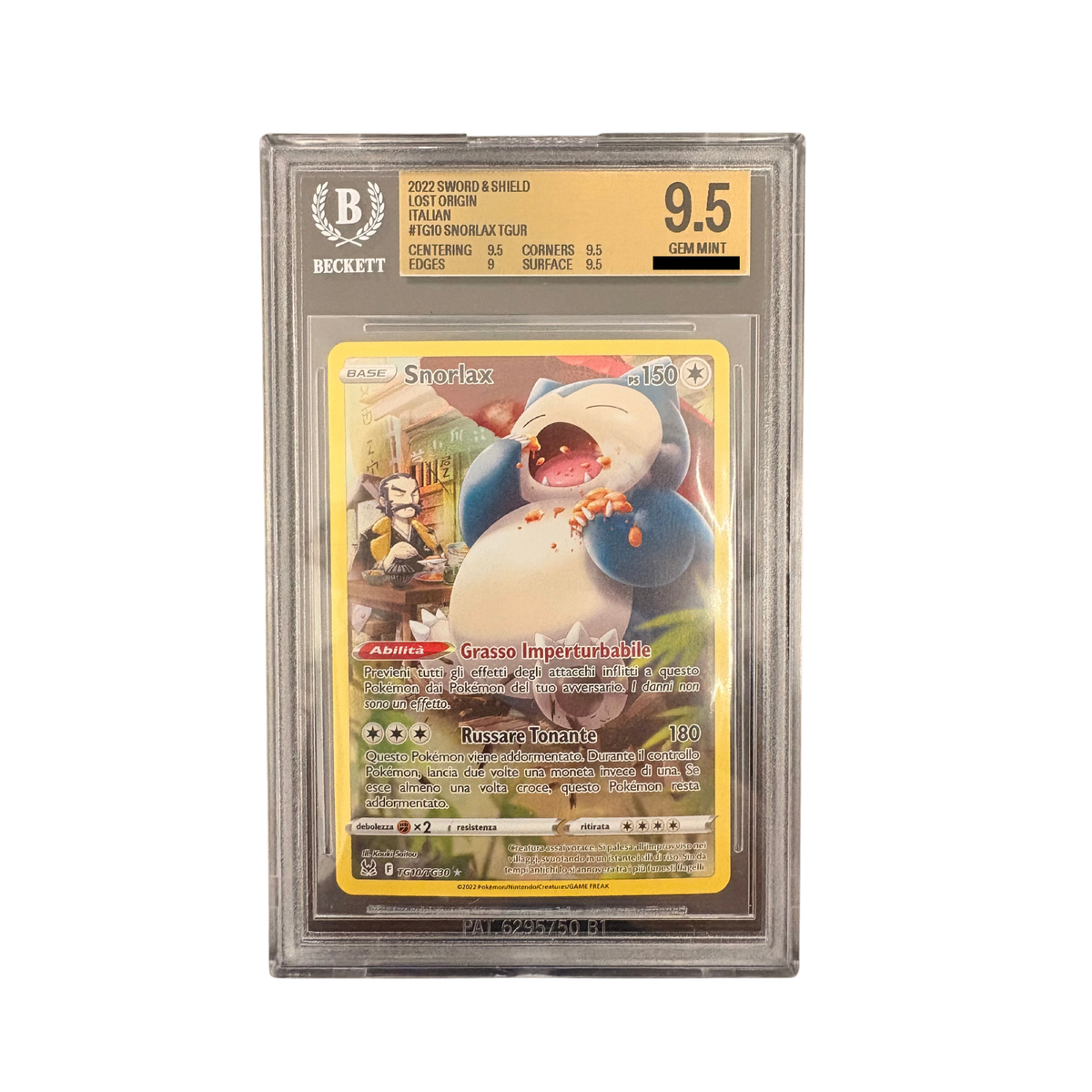 Pokémon - Snorlax TG10/TG30 Trainer Gallery Ultra Rare BGS 9.5 (IT)