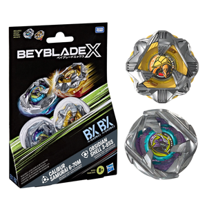 Hasbro Beyblade X Calibur Samurai 6-70M Obsidian Shell 3-85S