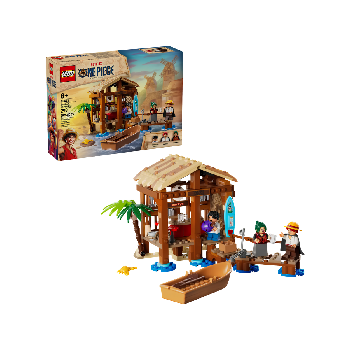 LEGO One Piece – La Capanna del Vilaggio Foosha – 75636 - 299 Pezzi