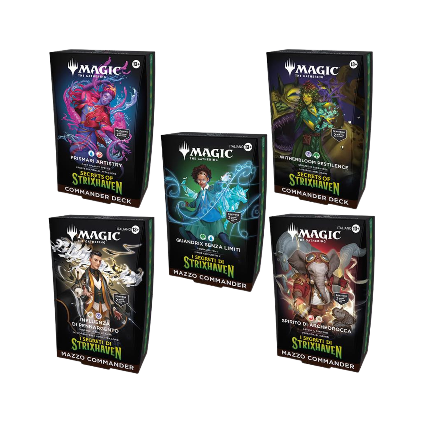 Magic: The Gathering - Secrets of Strixhaven Commander Deck 5pz (ENG)