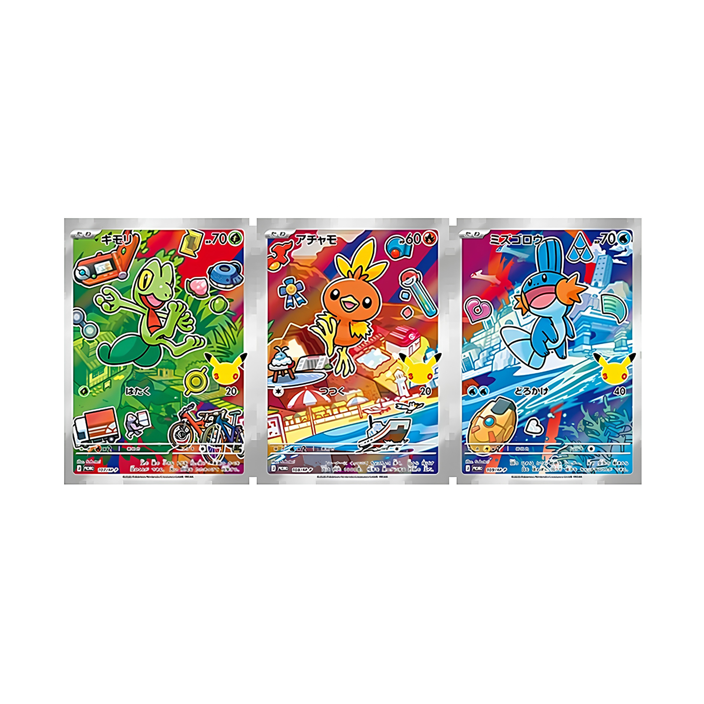 Pokémon - 30th Celebration Card Set Treecko, Torchic, Mudkip (JP)