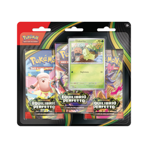 Pokémon - Blister 3 Buste Megaevoluzione Equilibrio Perfetto Chikorita (ITA)