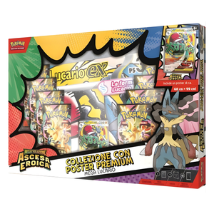 Pokémon - Collezione con Poster Premium - Megaevoluzione Ascesa Eroica Mega Lucario ex