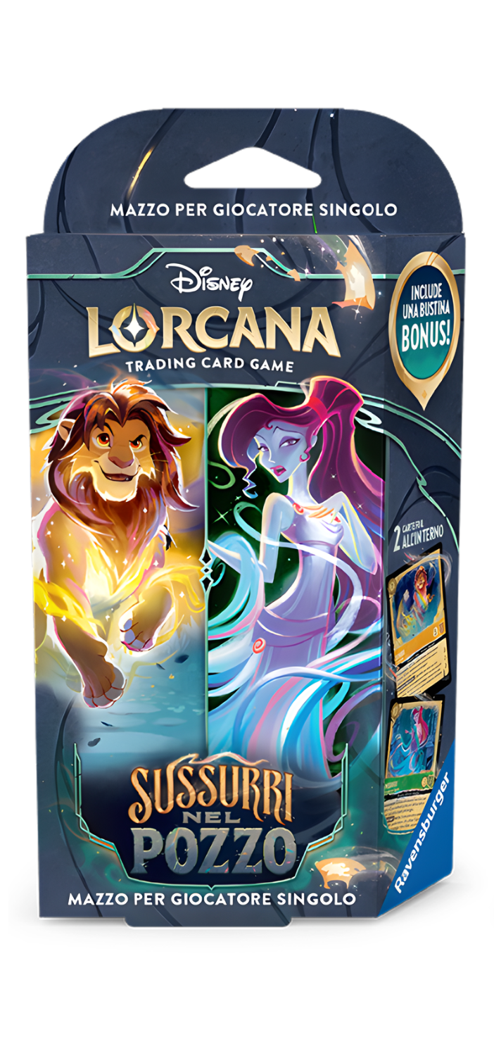 Dinsey Lorcana - Sussurri nel Pozzo Starter Decks Set Ambra-Smeraldo (ITA)