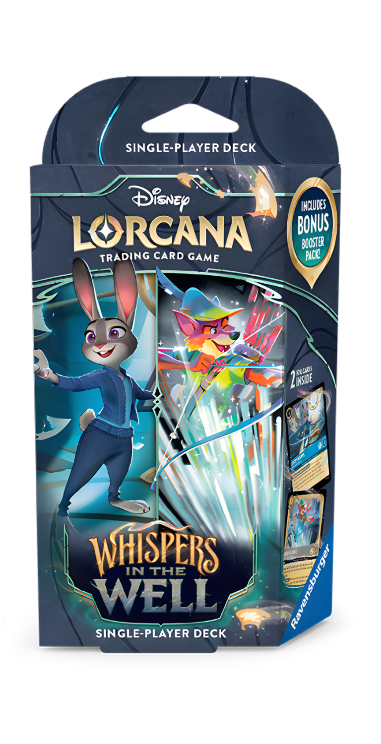 Disney Lorcana - Whispers in the Well Starter Decks Set Acciaio-Zaffiro (ENG)