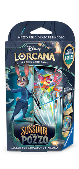 Disney Lorcana - Sussurri nel pozzo Starter Decks Set Acciaio-Zaffiro (ITA)
