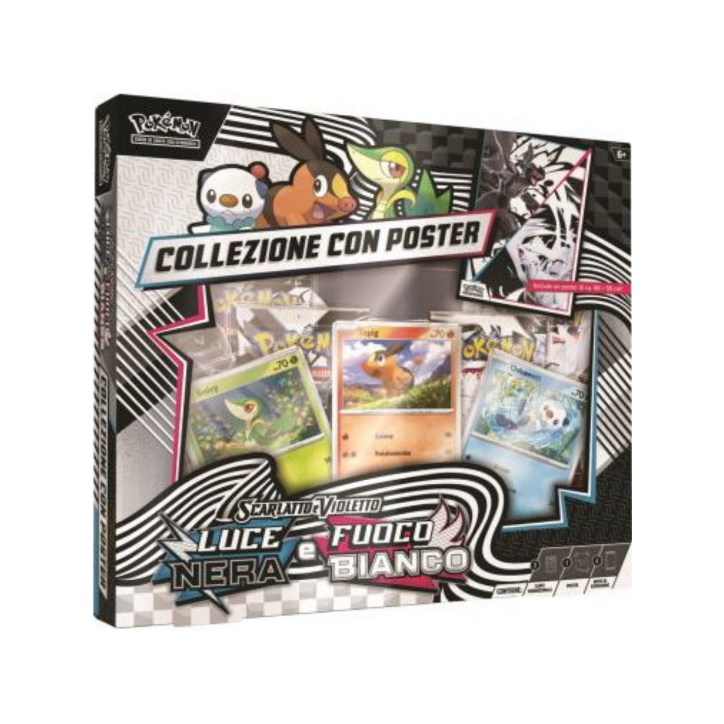 Pokémon - Collezione con Poster - Luce Nera e Fuoco Bianco (IT)