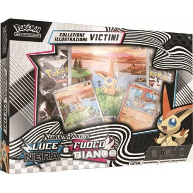 Pokémon - Collezione Illustrazione Victini - Luce Nera e Fuoco Bianco (IT)